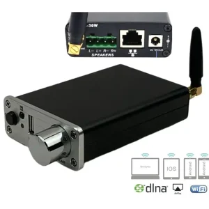 WiFi oder LAN Multiroom Verstärker 2x35W 4-8ohm APP USB AUX DAN-WIFI-AMP Sichere Zahlung