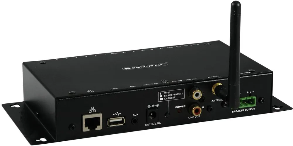 WLAN Player WIFI Player mit 2x25W Stereo-Verstärker Multiroom bis 6-Räume Bestseller