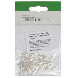 1,3mm Federstecker 1,3mm versilbert -- 50-er Pack -- Preiswert