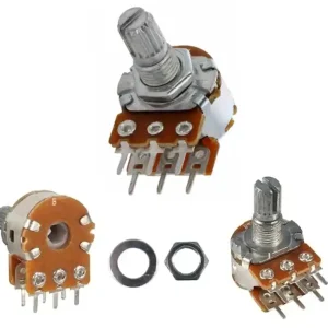 100Kohm LIN POTI Stereo Japan mit 6mm Achse Achslänge 8mm 15mm Sichere Zahlung