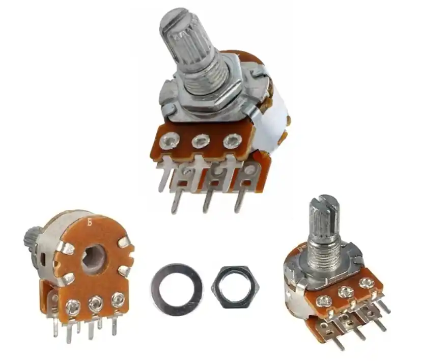 100Kohm LIN POTI Stereo Japan mit 6mm Achse Achslänge 8mm 15mm Sichere Zahlung