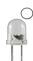Markenware 10mm LED Weiss 6500mcd klare Linse