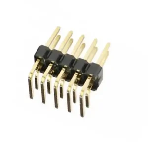 Top-Seller 10pol Stiftleiste 2x5pol gewinkelt vergoldet RM 2,54mm