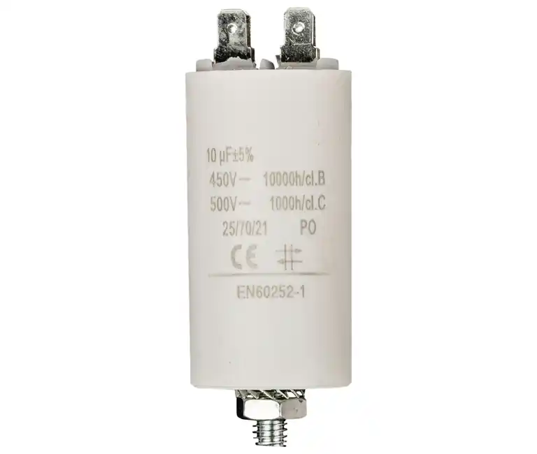 10uF Motorkondensator MKP 10uF 450V 35x59mm M8 Aktuell