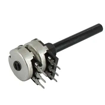 Geld-Zurück-Garantie 10Kohm Poti Stereo 10K LIN 6mm Kunststoffachse