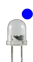 Gratis Versand 10mm LED Blau 2500mcd klare Linse