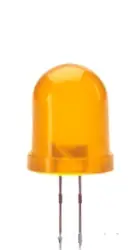 10mm LED Gelb 1800mcd klare Linse Ab Werk
