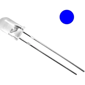 12V 5mm LED Blau klar 2000mcd 30grad Kostenloser Rückversand