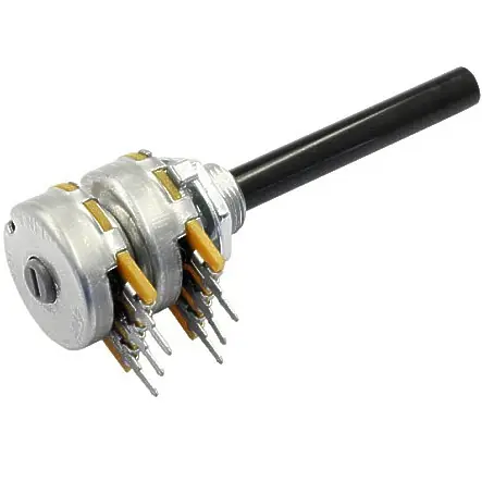 2,2Kohm Poti Stereo 2K2 LIN 4mm Kunststoffachse Günstig