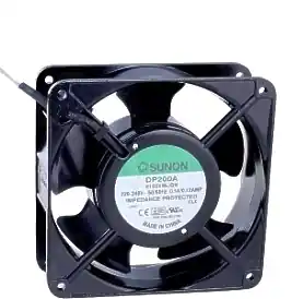 230V Lüfter 120x120x38mm 22W ALU 165cbm-h Kugellager Litzen Letzte Chance