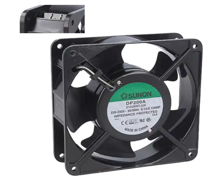 230V Lüfter 120x120x38mm 22W ALU-Druckguss 161cbm-h Steckkontakte Jetzt Bestellen