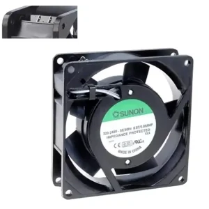 230V Lüfter 92x92x25mm 15W ALU-Druckguss 50cbm Steckkontakt Echt