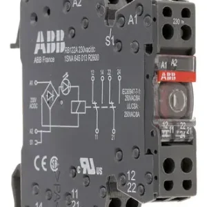 Markenware 230V Relais für AC oder DC mit 2xWechsler je 8A DIN Hutschienen ABB