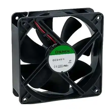 Jetzt Zugreifen 24V Lüfter 80x80x25mm nur 33dB Gleitlager Litzenkabel 2-adrig hoher Durchsatz 69cbm