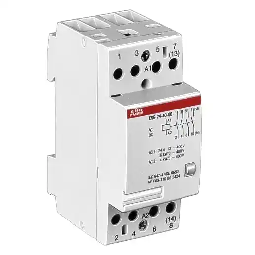 Nur Heute 24V Relais Schütz 24V Spule 4xEIN Hutschiene 4x25A ABB