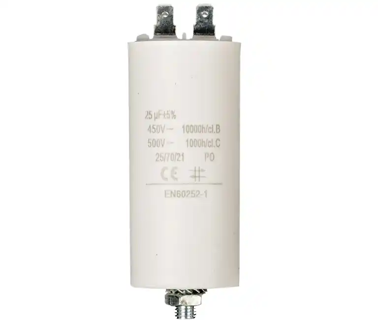 Highlight 25uF Motorkondensator MKP 25uF 450V 42x95mm M8