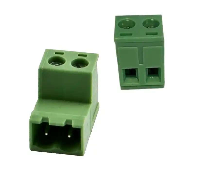 Geprüft 2pol Steckklemme Schraubklemme Phoenix kompatibler Stecker 2M male