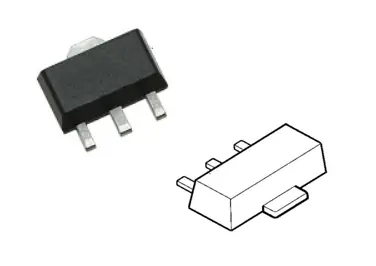 Kostenfreie Lieferung 2SB1115A SMD PNP Transistor 60V IC 1A peak 2A SOT89