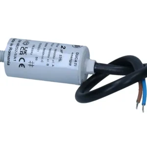 2uF Motorkondensator MKP 2uF 475V 25x50-68mm mit 240mm Litzenkabel Bestseller
