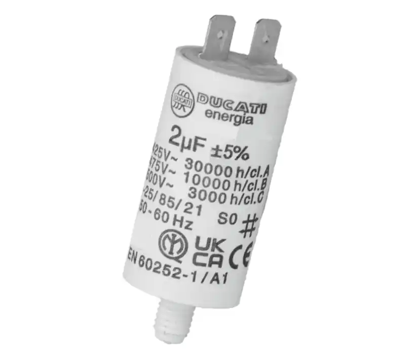 Top-Seller 2uF Motorkondensator MKP 2uF 475V 25x50mm 6,3mm Steckkontakte 2uF 220V