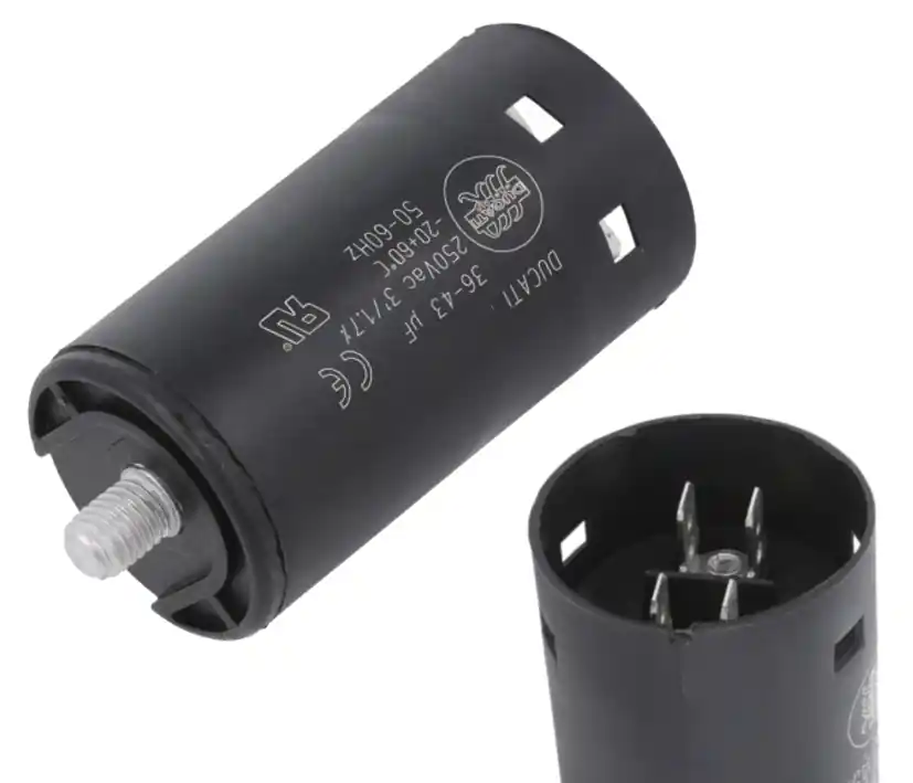 Direkt Vom Hersteller 40uF Motorkondensator MKP 36-43uF 250V extra klein 37x70mm M8