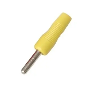 4mm Bananenstecker Hartplastik Gelb Geprüft