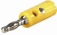 4mm Bananenstecker Lamellenkontakt Gelb Ausverkauf