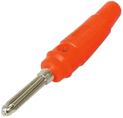 4mm Bananenstecker Rot gummiert Federkontakte Meistverkauft