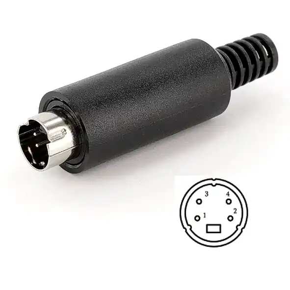 4pol Mini DIN Stecker Neuheit
