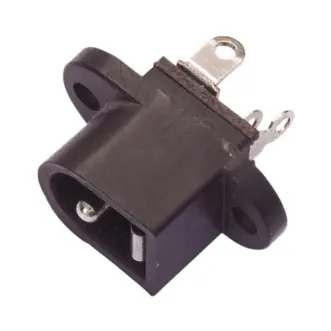 5,5x2,5mm Hohlstecker Buchse Einbaubuchse Kunststoff Saisonangebot