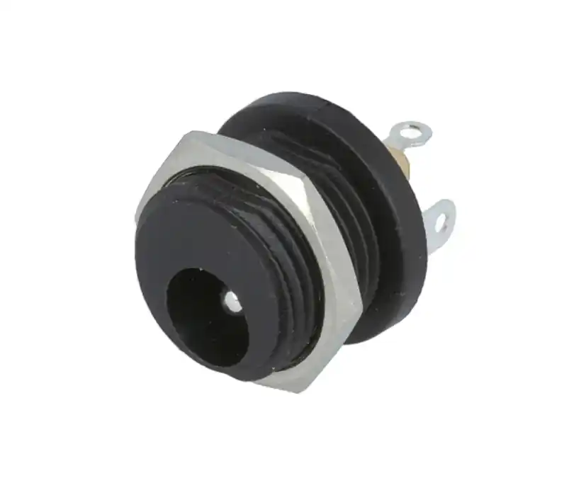 5,5x2,5mm Hohlstecker Buchse Einbaubuchse rund isoliert Jetzt Bestellen