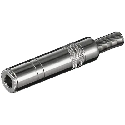 6,3mm Klinkenkupplung Stereo Metall mit Knickschutz Premium