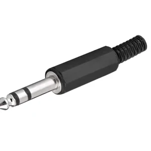 6,3mm Klinkenstecker Stereo Kunststoff mit Knickschutz Neuheit