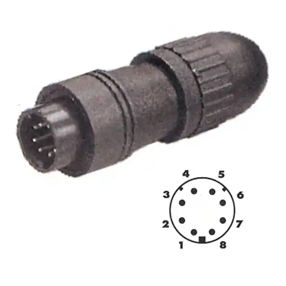 8pol Mini DIN Stecker für Video und Movie Geräte Preis Gesenkt