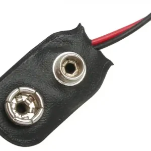 Sichere Zahlung 9V Clip gerade mit Kabellitze Rot-Schwarz