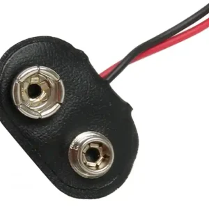 Top-Seller 9V Clip mit Kabelenden in T-Form Litze Rot-Schwarz