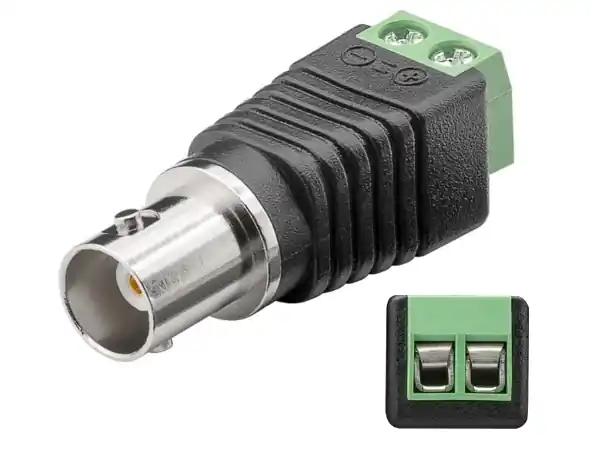 Ab Werk Adapter BNC Kupplung auf Klemme 2Draht Adapter