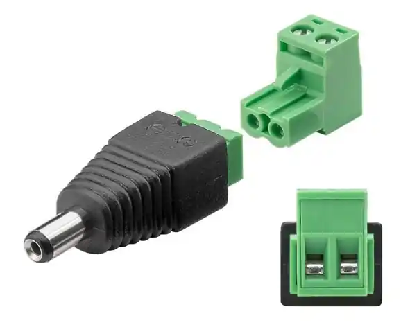 Adapter Hohlstecker 5,5x2,1mm auf Klemme Schraubanschluss 2Draht Adapter Angebot