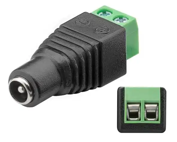 Adapter Hohlstecker Kupplung 5,5x2,1mm auf Klemme Schraubanschluss 2Draht Adapter Jetzt Zugreifen
