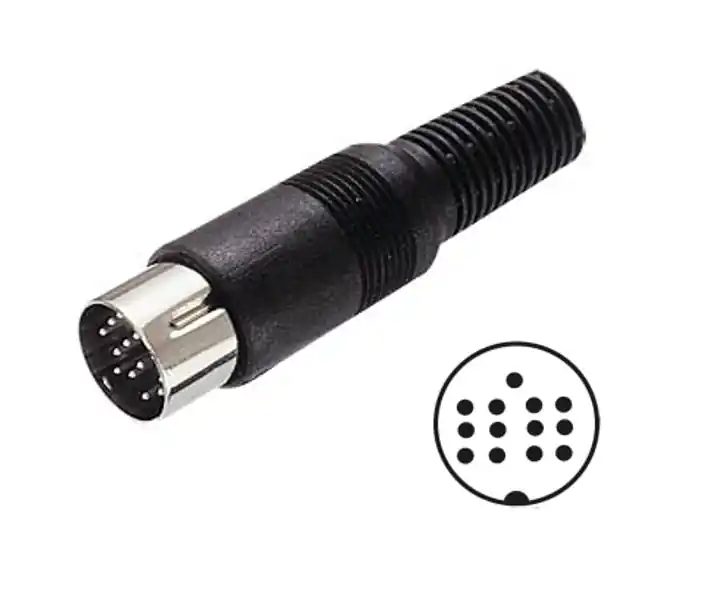 DIN Stecker 13pol 4-reihig Kunststofftülle Sale