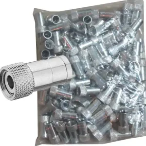 Mega-Angebot F-Stecker Kompressionsstecker für 7mm Koaxkabel 100er Pack