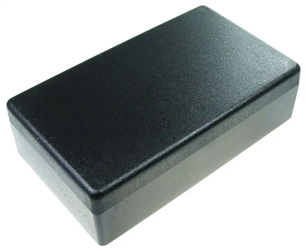 Zertifiziert Gehäuse Flachgehäuse 120x70x35mm ABS Schwarz