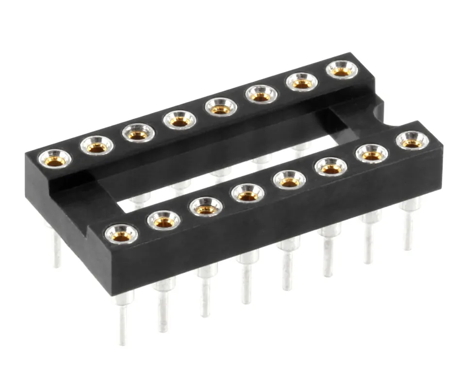 Preis Gesenkt IC Fassung 16pol Präzision gedrehter Kontakt RM 2,54mm