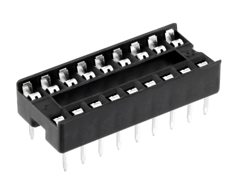 IC Fassung 18pol Standard Kontakt RM 2,54mm Nur Für Kurze Zeit
