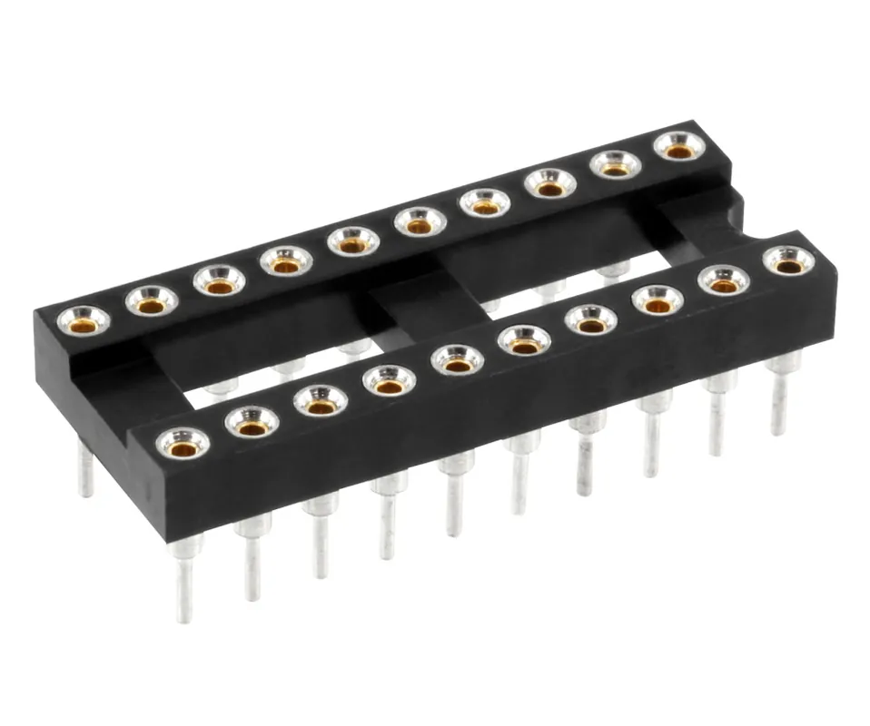 IC Fassung 20pol Präzision gedrehter Kontakt RM 2,54mm Nur Für Kurze Zeit