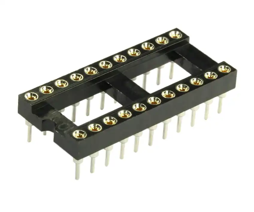 Bestseller IC Fassung 22pol Präzision gedrehter Kontakt RM 2,54mm