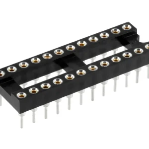 Ab Werk IC Fassung 24pol Präzision gedrehter Kontakt RM 2,54mm schmal
