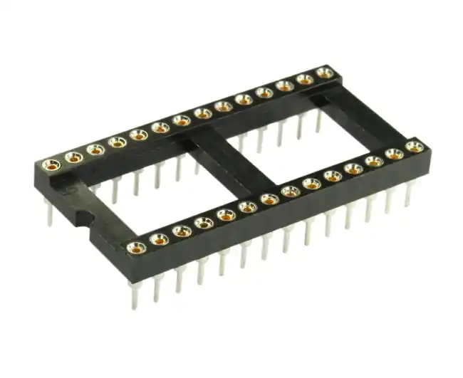 Top-Seller IC Fassung 28pol Präzision gedrehte Kontakt RM 2,54mm Breite Ausführung