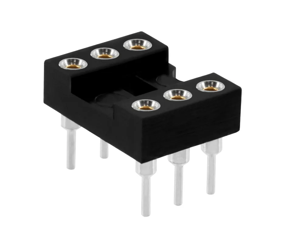 Top-Angebot IC Fassung 6pol Präzision gedrehte Kontakt RM2,54