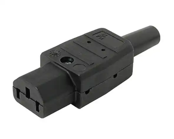 Neu Kaltgeräte C13 Kupplung bis 10A 250VAC gerade Schraubkontakte